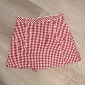Vintage Gingham Checkered Skirt Sz 8